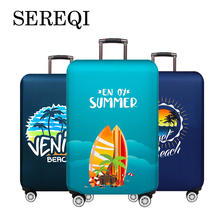 SEREQI Beach Scenery Travel Luggage Cover For 18-32Inch Suitcase Baggage Protection Case Cover Dust Cover Travel Accessories 2024 - buy cheap