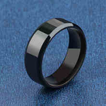 Черное титановое кольцо 2024 - купить недорого