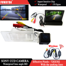 Fuwayda-câmera de visão traseira para sony ccd, sem fio, com monitor lcd tft, para kia optima 2010 2011/kia k5 + 4.3 2024 - compre barato