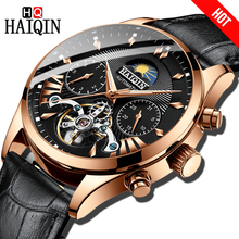 HAIQIN Dress Men Watch luxury Automatic Mechanical brand Business Watch Men Leather sport's Waterproof Male Wrist watch Relogio 2024 - buy cheap