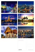 6pcs/lot Bangkok beautiful landscape christmas greeting cards postcards set/Gift Card/Blessing invitation Post card YH-1102 2024 - buy cheap