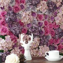 60X40cm Rose wall Artificial Silk Rose Peony Flower Wall Decoration Decorative Silk Hydrangea Wedding Decoration Backdrop Panels 2024 - buy cheap