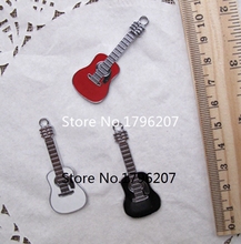 New Style  20 Pcs  Cartoon guitar  Charm Necklace/Bracelet/Earrings  Pendants DIY Jewelry Making Accessories T-8 2024 - buy cheap