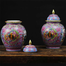 Antique Chinese Noble Purple General Tank Porcelain Royal Nobility Palace Decoration Handpainted Gold Ceramic Ginger Jar 2024 - buy cheap