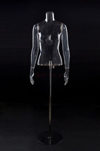 New Design Clear Model Transparent Half Body Mannequin Female Hot Sale High Level 2024 - buy cheap