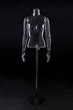 New Design Clear Model Transparent Half Body Mannequin Female Hot Sale High Level 2024 - buy cheap