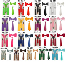 Модный комплект из 3 предметов для школьников и мальчиков, Эластичные подтяжки для рубашки, галстук-бабочка, TR0001 2024 - купить недорого