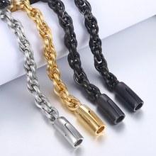 Pulseras para hombres de acero inoxidable de bronce, Oro Negro, Triple enlace de Cable, pulsera para hombres, joyería al por mayor de 9mm HKBM153 2024 - compra barato