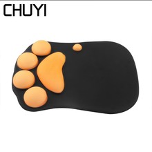 CHUYI Mouse Pad Ergonomic Fabric Mousepad Soft Memory Gaming Wrist Rest MausePad Comfort Wrist Healing Mice Mat For Optical Mice 2024 - buy cheap