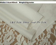 Tela de algodón de seda, color blanco, tacto suave, grosor medio, ancho de 114cm, 45 pulgadas, peso de 54 g/m, n. ° ZSM012-1, Envío Gratis 2024 - compra barato