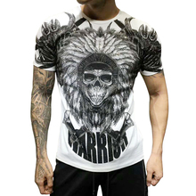Duyou camiseta masculina estilo dy0717, camiseta de manga curta para homens, com crânio de cristal, fashion, gráfica, pp 2024 - compre barato