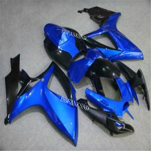 Kit de carenagem para suzuki gsxr 600 e 750, kit azul de fábrica, para os modelos 2006 e 2007, gsx, r750, 006, gsxr600, 06, 07, k6, gsxr750, e 2024 - compre barato