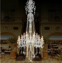 Victorian Chandelier Foyer Staircase Bohemian Crystal Chandeliers LED High Lighting Large Chandeliers Living Room Lamp Stairway 2024 - buy cheap