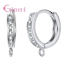 New Fashion Loop Earrings 925 Sterling Silver Jewelry High Quality Best Sale For Woman Girls Lady Birthday Gift Wholesale 2024 - buy cheap
