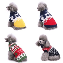 A Roupa do cão Inverno Quente Lã Impressão Camisola Do Natal Roupas para Cães Pequenos Chihuahua Filhote de Cachorro Macio Malha Traje Bonito do animal de Estimação 2024 - compre barato