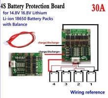 4S 30A литий-ионная литиевая батарея 18650 батарея BMS PCB Защитная балансировочная плата 14,8 V 2024 - купить недорого