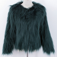 2020 Women Black Fluffy Faux Fur Coats Jackets White Fake Fur Coats Women Winter Warm Coat Female Outerwear PC111 2024 - buy cheap