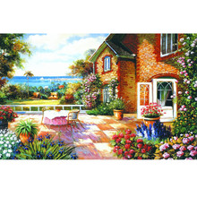 Pintura de diamante para casa e jardim arte de parede decoração artesanal brinquedo inteiramente quadrado bordado mosaico de ponto cruz 2024 - compre barato