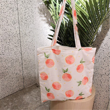 Bolsa de lona 2019 feminina, bolsa escolar casual de ombro com estampa 2024 - compre barato