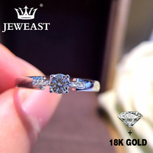 Natural Diamond 18K Gold Pure Gold Ring Beautiful Gemstone Ring Good Upscale Trendy Classic Party Fine Jewelry Hot Sell New 2020 2024 - buy cheap
