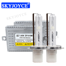 Skyjoyce-kit de faróis hid de alta potência, 12v, 24v, 70w, dlt, s7, hid, balastro, h1, h7, h11, d2h, para base de cerâmica, 4300k, 6000k 2024 - compre barato