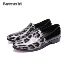 Batzuzhi Italian Handmade Men Shoes Fashion Flat Loafers Casual Leather Shoes Men Party and Wedding zapatos de hombre, Size US12 2024 - buy cheap