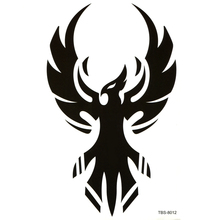 10 шт., водостойкие временные тату-наклейки «Black Beauty Eagle» 2024 - купить недорого