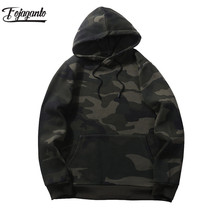 FOJAGANTO New Men Hoodies Spring Autumn Male Fashion Solid Color Hoodies Pullover Men's Sweatshirts Camouflage Hoodies 2024 - buy cheap
