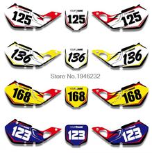 Adesivo de placa de identificação personalizada, para honda cr125 1998 1999 cr250 1997 1998 1999, kit de decalques 2024 - compre barato