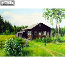 Full Diamond Painting Rural Scenery Diamond Embroidery Cross Stitch 5D Wall Square Rhinestone Mosaic Kits DIY 2024 - buy cheap