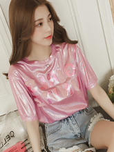 Cheap wholesale 2019 new Spring Summer Autumn Hot selling women's fashion casual  t shirt lady beautiful nice Tops MP516 2024 - buy cheap