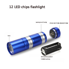 Водонепроницаемый мини светодиодный фонарь 2000 люменов Q5 светодиодный фонарик lamplight12 светодиодные чипы мини-фонарик 3 а батарея 2024 - купить недорого