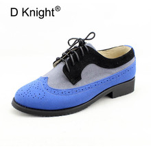 NEW IN Women Natrual Leather Oxford Shoes Handmade Lace Vintage Designer Flat Round Toe Brogue Sneakers Comfortable Shoes Woman 2024 - buy cheap