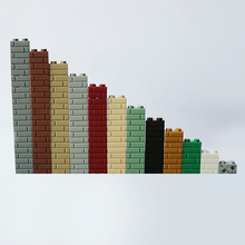 Bloques de construcción de Castillo MOC City para niños, juguete creativo de bloques de guerra DIY, 1x2 piezas de bloques de construcción, regalo de Navidad, 100 Uds. 2024 - compra barato