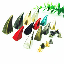 Remache de tornillo de cuerno de Color para sombrero, remaches de ropa Punk para ropa, bolso, zapatos, artesanía de cuero, bricolaje, 10 Uds. 2024 - compra barato