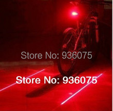 Bicycle Rear Tail Lamp Bike Laser Light (5 LED+2 Lasers ) 7 Model Water Resistant Cycling Safety Mountain Bike Light 2024 - compre barato