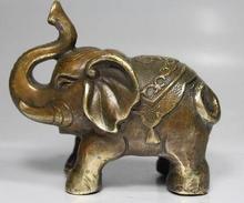 Bonito martillo Manual chino antiguo, estatua de elefante de La Paz buena China, decoración de jardín, latón y bronce 2024 - compra barato