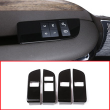 4pcs ABS Black Glossy Chrome Car Child Safety Door Lock Switch Panel Cover Trim For Land Rover Discovery 5 LR5 L462 2017 2018 2024 - buy cheap