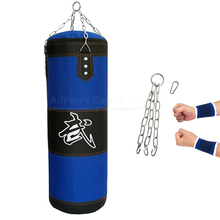 60/80/100/120/150/200cm Thickened Blue Canvas Punching Bag Unfilled Crossfit Heavy Duty Boxing Bags Muay Thai Boxsack Sand Bag 2024 - buy cheap