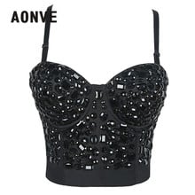 Aonve Steampunk Bustiers For Women Black Gothic Corset Bras Tops Punk Goth Sexy Clothes Mujer Overbust Bra Korse S-2XL 2024 - buy cheap