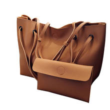 Винтажные сумки, женские Сумки из искусственной кожи, вместительные женские сумки через плечо, однотонные практичные женские сумки-корсбоди, композитная сумка 2024 - купить недорого