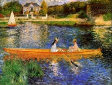 Fashion wall pictures decoration reproduction paint The Seine at Asnieres by Pierre-Auguste Renoir oil painting No Frame 2024 - buy cheap