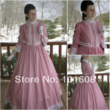 1860S Victorian Corset Gothic/Civil War Southern Belle Ball Gown Dress Halloween dresses  US 4-16 V-1214 2024 - buy cheap