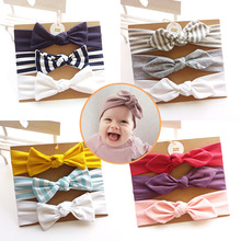 3pcs/set Infant Baby Girl headband haarband baby corona flores print elastic hairband Knot Headwear Baby Hair Accessories turban 2024 - buy cheap