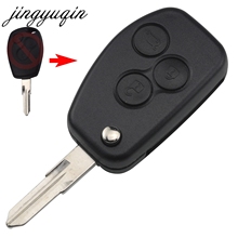 jingyuqin 10pcs/lot Modified Flip key Fob Case for Renault 3 Button Kangoo Clio DACIA Logan Sandero Key Remote Shell 2024 - buy cheap