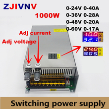 1000W switching power supply 0-12v 24V  36V 48V 60v 80v 120v 220V Adjustable DC output voltage and current stabilization Digital 2024 - buy cheap