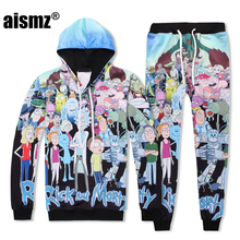 Aismz/новый осенний модный спортивный костюм с 3D принтом для мужчин и женщин, повседневные толстовки с капюшоном, толстовка + штаны, пуловер с капюшоном, комплекты из 2 предметов 2024 - купить недорого
