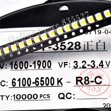10000PCS/LOT 1210 white 3528 SMD LED bright white light-emitting diodes 1600-1900mcd 2024 - buy cheap