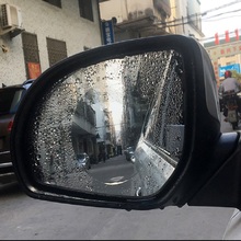 1 par novo à prova de chuva anti-nevoeiro filme anti-água espelho de carro janela capa película protetora impermeável adesivo de carro filme claro membrance 2024 - compre barato