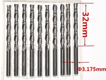3.175mm*32mm,Freeshipping,CNC wood tools,carbide End Mill,woodworking insert router bit,Tungsten steel milling ,MDF,PVC,Acrylic 2024 - buy cheap
